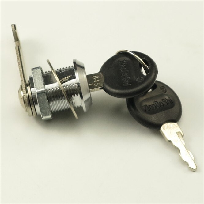 4 Pcs Cabinet Cam Locks With Keys - Metal Drawer & Locker Locks (20mm Cylinder)