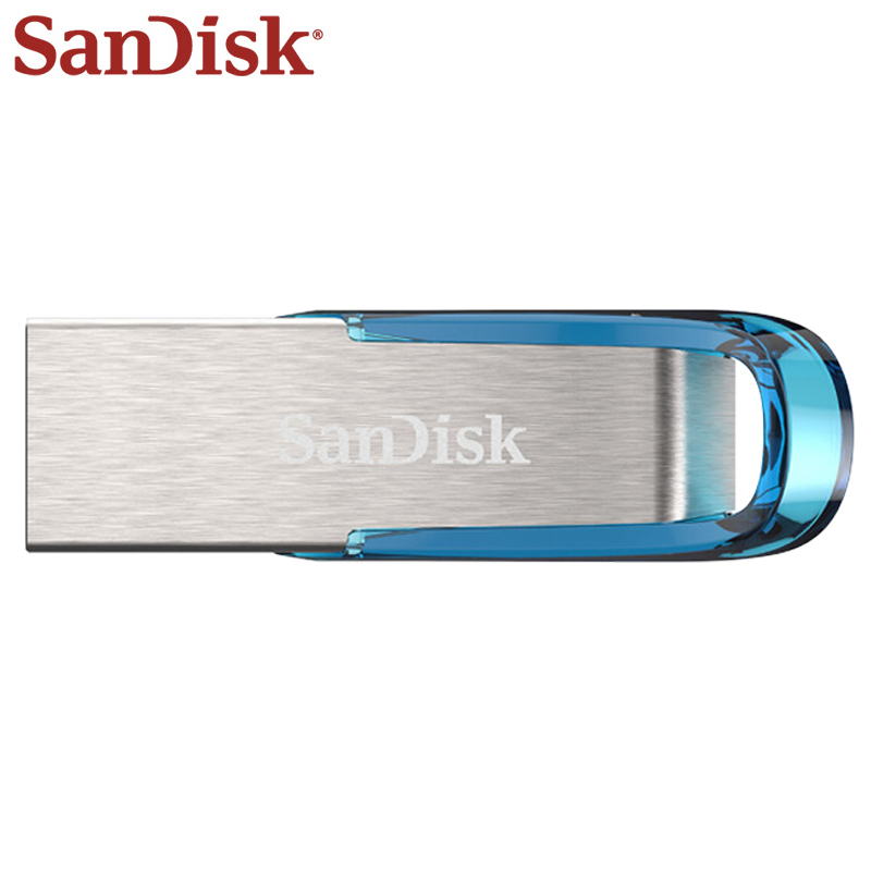 Dysk flash sandisk ultra flair usb 3.0,  cz73 szybkie pamięci usb 16gb 32gb 64gb 128gb 256gb 512gb, dysk u do komputera pc: Niebieski / 512gb