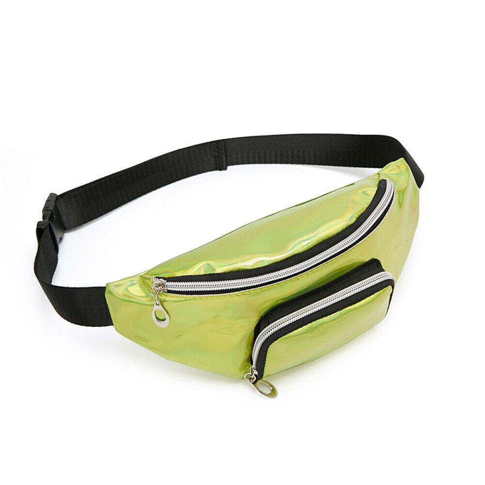 Vrouwen Heuptas Fanny Pack Pouch Sport Riem Hip Borst Crossbody Shoulder Purse: green