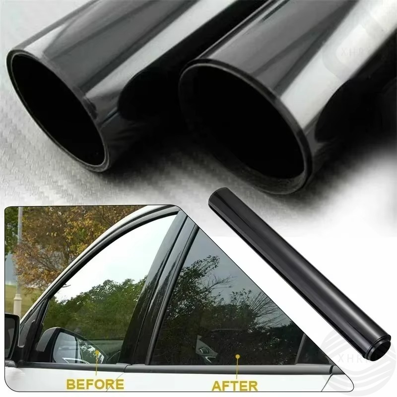 Ikkunan tummennuskalvo 1/5/15/25/35%  vlt uv-suoja aurinkoverho auton lasitarra 50 x 300cm-1m pitkä *3 rullaa