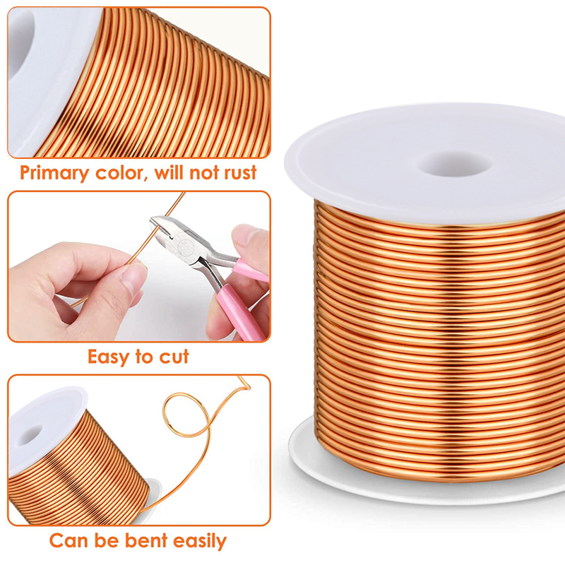 Cable de cobre de 0,06mm, 0,08mm, 0,1mm, 0,15mm, 0,2mm, 0,25mm, 0,3mm-0,65mm, Cable magnético, bobina de alambre de bobinado de cobre esmaltado