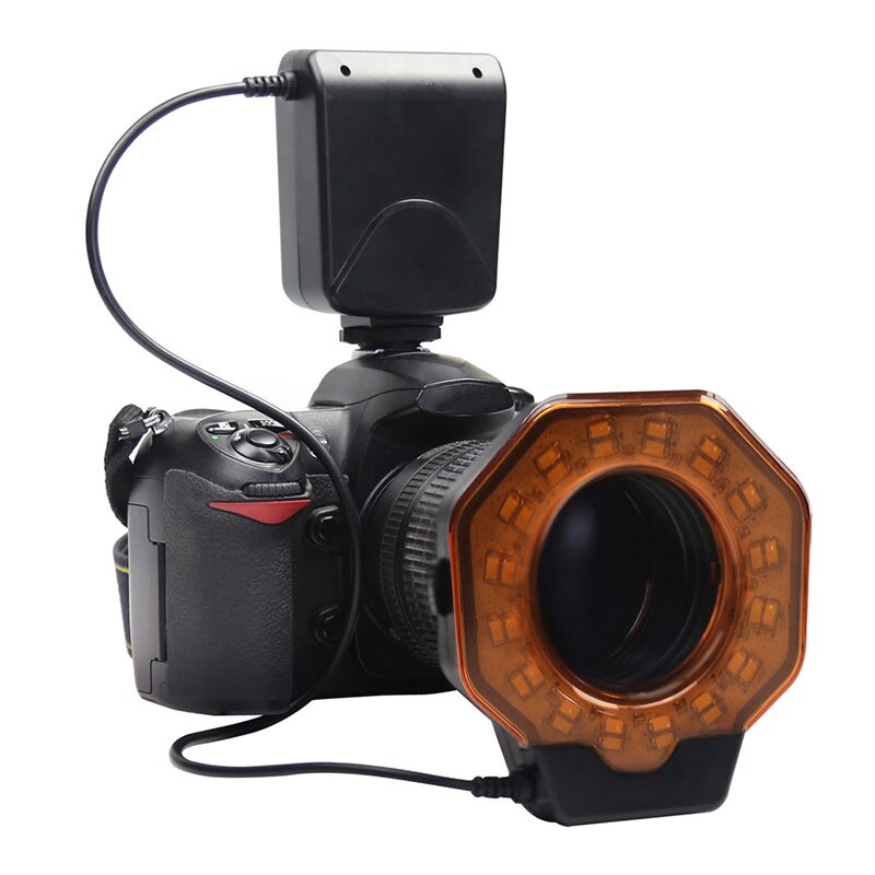 Fornorm Flash Light Led Ring Flash Licht Slr Camera Vullen Fotografie Licht Flash Voor Nikon Flash Voor Camera