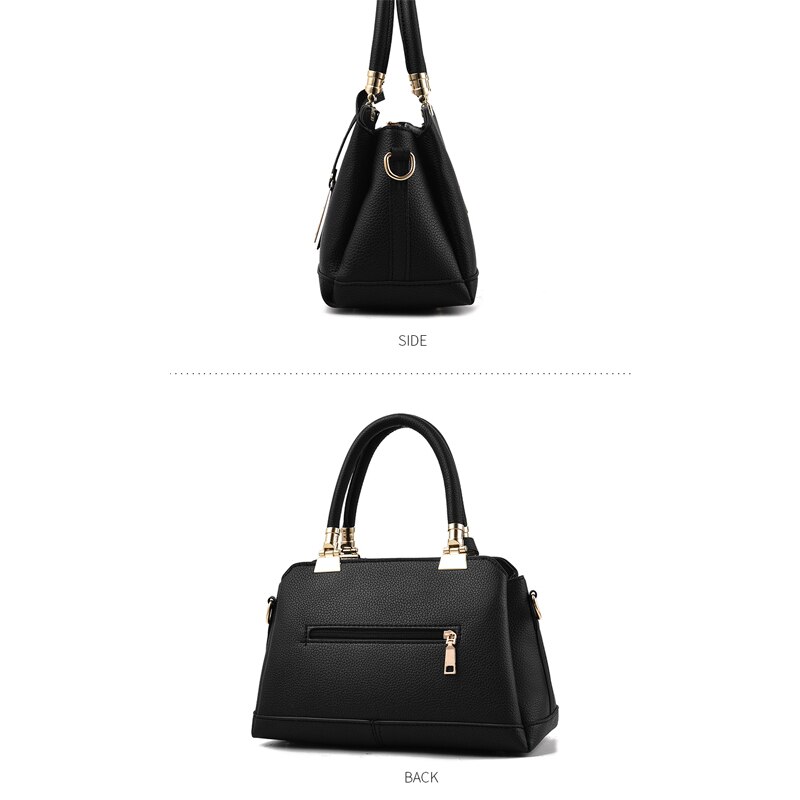 Bolsa feminina transversal, bolsa de ombro, de mão, preta, vintage, de 2019, estilo boho