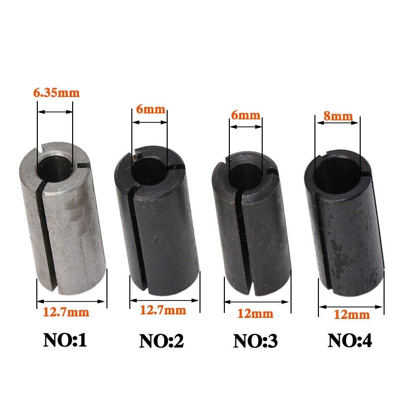 Högprecisionsadapter spännhylsa skaft cnc router verktyg adaptrar 8mm to 6mm skaft hållare fräs konvertering chuck