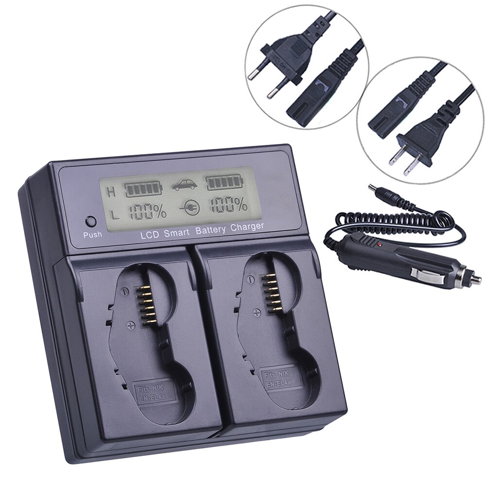 Batterie et chargeur 3200 EN EL4 EN-EL4 pour Nikon D3S, D3, D2Z, D2H, D2Hs, D2X, D2Xs, D3X, F6, EN-EL4a mAh