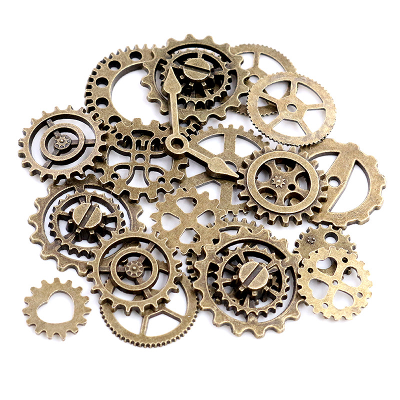 Gearssmall Size 8-25Mm Mix Legering Mechanische Steampunk Cogs & Tandwielen Diy Accessoires: Bruin