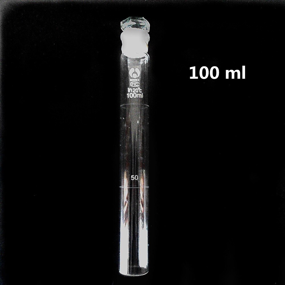 10ml 25ml 50ml 100ml Color Comparison Tubes Colorimetric Cylinder Pipettes With Stoppers,10pcs for each