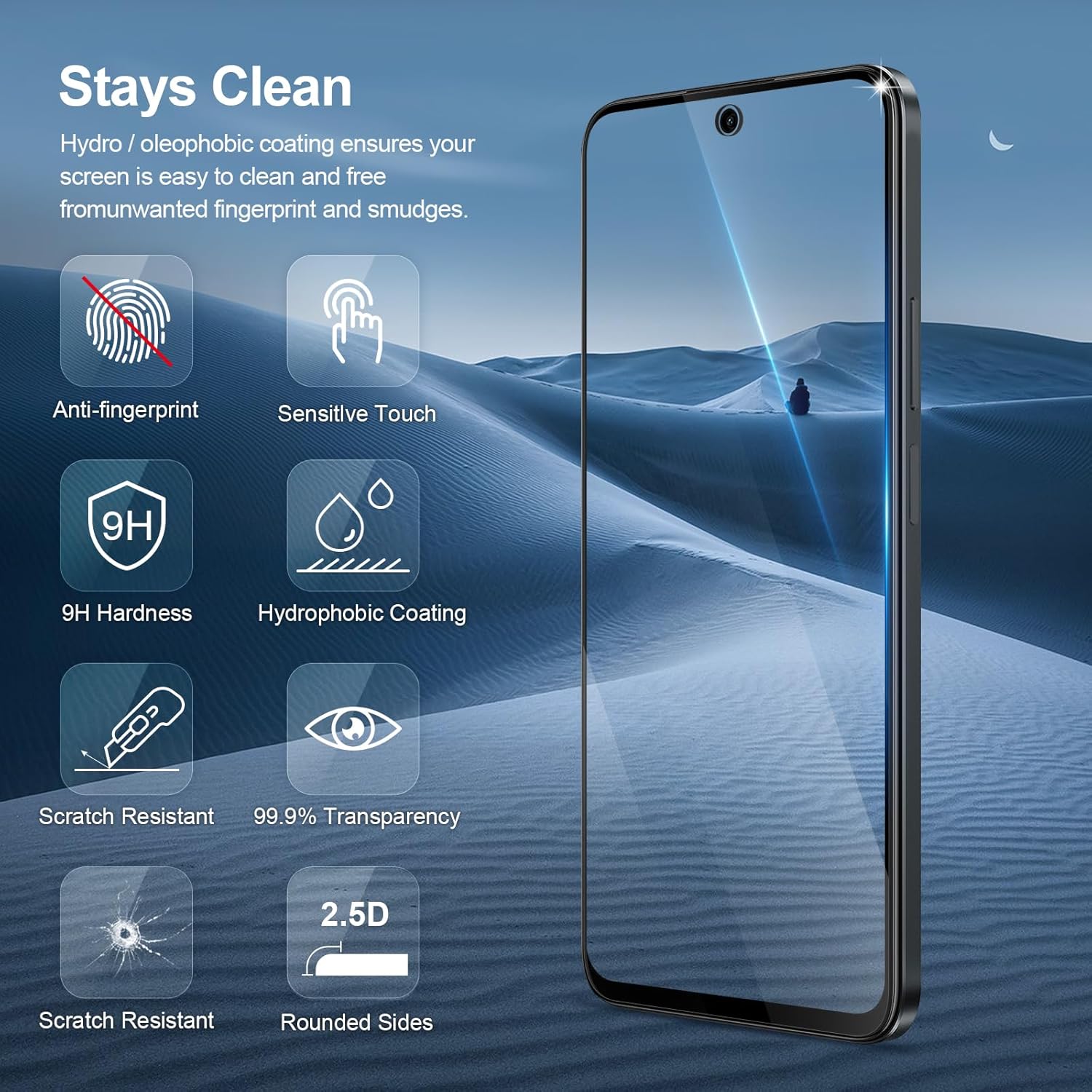 Verre trempé de 6,8 pouces pour film de protection d'écran HONOR X7b