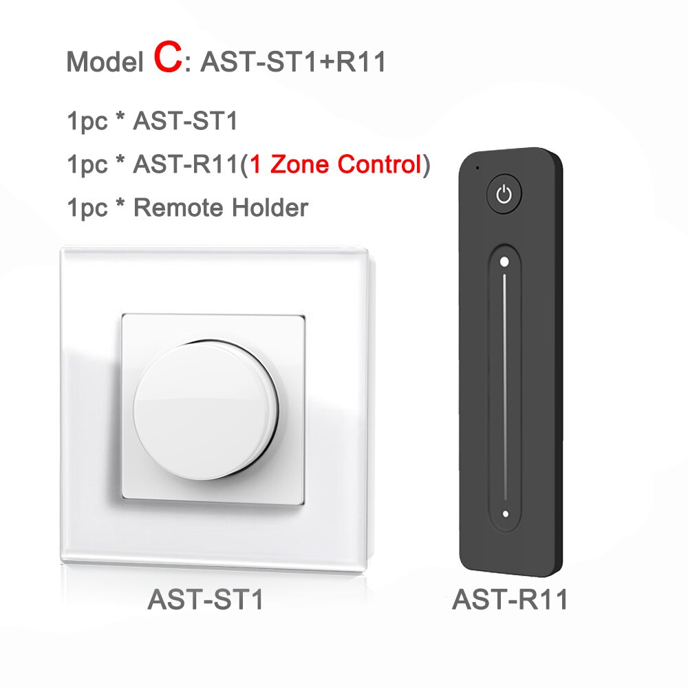 220V Led Dimmer Triac 230V 110V Ac Draadloze Rf 2.4G Afstandsbediening Dimbaar Knop Lichtschakelaar Smart wifi Controller Dimmer Voor Led Lampen: Model C