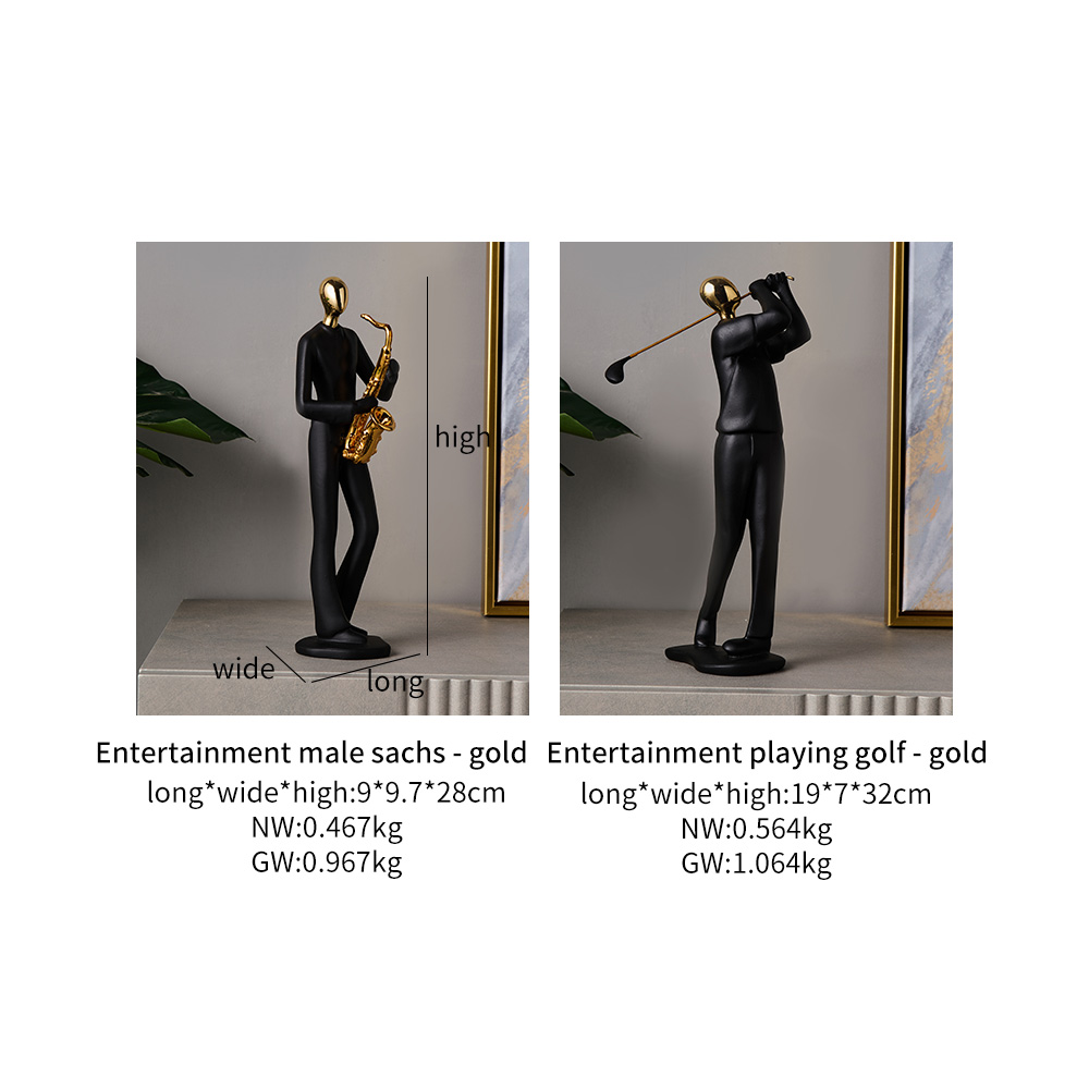 Home Decoration Accessories Modern Human Figurines Living Room Decor Character Resin Abstract Sculpture Office Desk Decorative