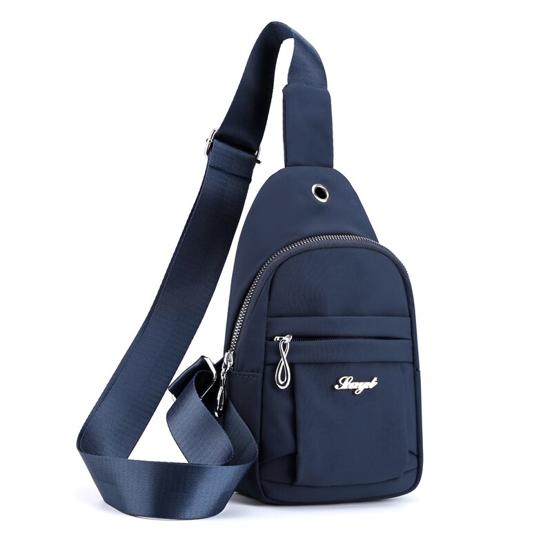 Running Portemonnee Mode Vrouwen Sport Borst Tas Portemonnee Telefoon Tas Riem Tas Kleine Mini Schouder Tas: deep blue2