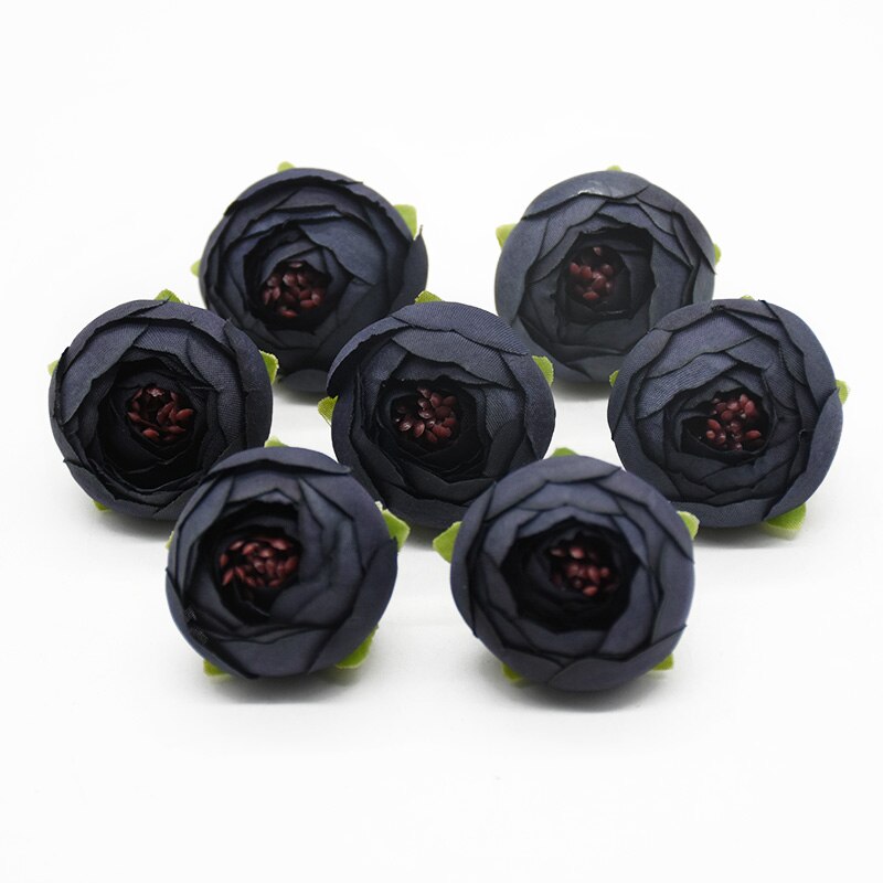 100 sztuk sztuczne kwiaty jedwabny pąki herbaty róże akcesoria robić dekoracji domu Diy broszka ślubna Scrapbooking nakrycia głowy kwiat na nadgarstek: 7