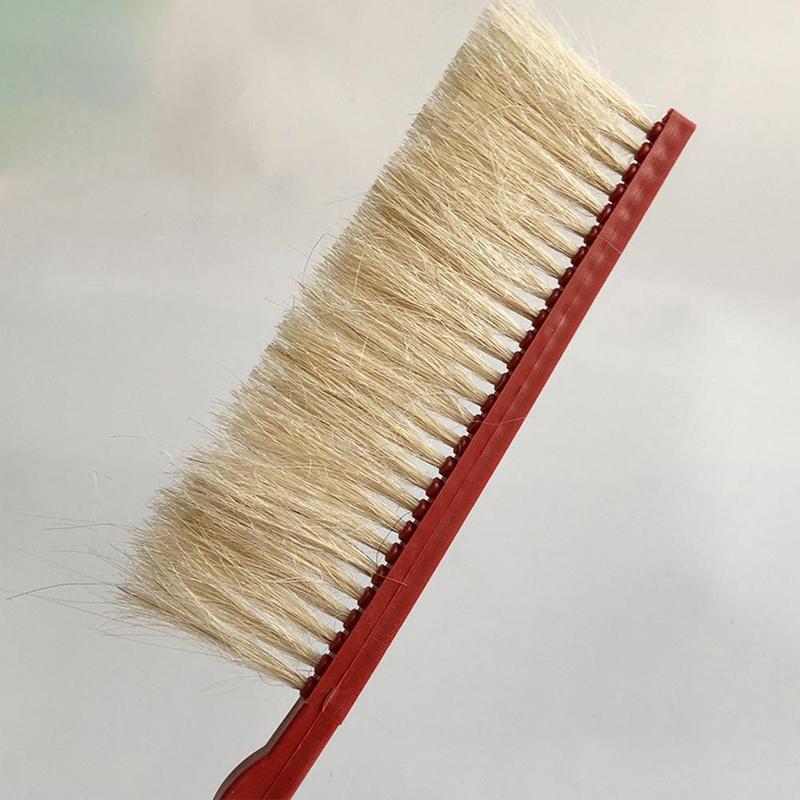 Herramientas de apicultura cepillo de plástico de de abeja de barrido de plástico rojo cepillo de abeja de cola de caballo