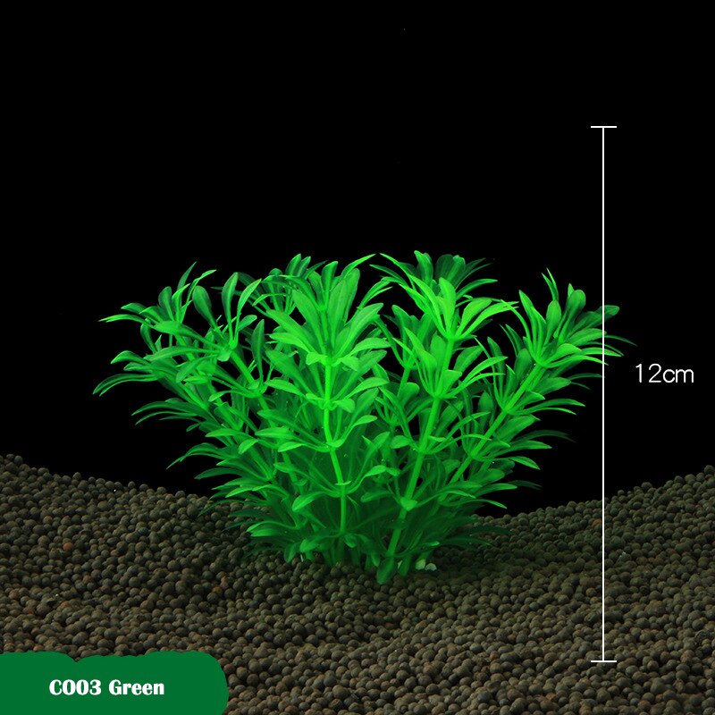 Z tworzywa sztucznego symulacja rośliny wodne ozdoby dekoracja akwarium akcesoria akwarium krajobrazu 1 sztuk: CO03 zielony