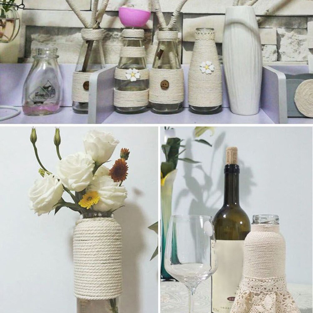 Macrame Cord 1/2/3/4/5/6mm Natural Cotton Twisted Macrame Rope String DIY Craft Knitting Making Plant Hangers Wall Hanging Decor