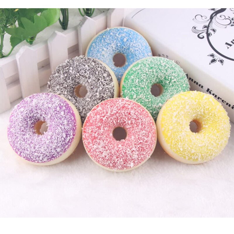 Kawaii Chocolade Squishy Donut Cake Geurende Zachte Trage Stijgende Squeeze Speelgoed Stress Relief Speelgoed Voor Kids Party Xmas