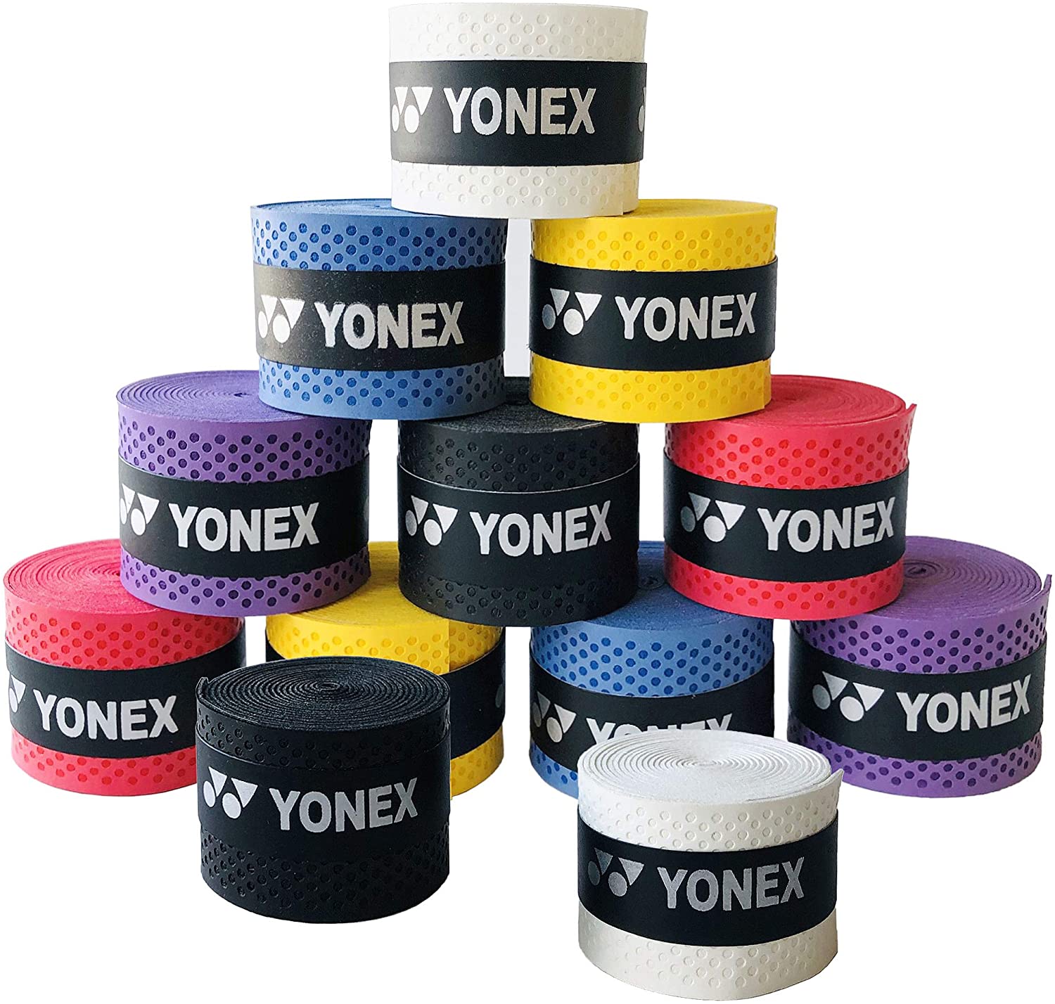 12 Uds raqueta de tenis agarre raqueta Grips absorber Sweatbands elástica antideslizante raqueta de Badminton tenis agarre grifo raqueta banda agarre