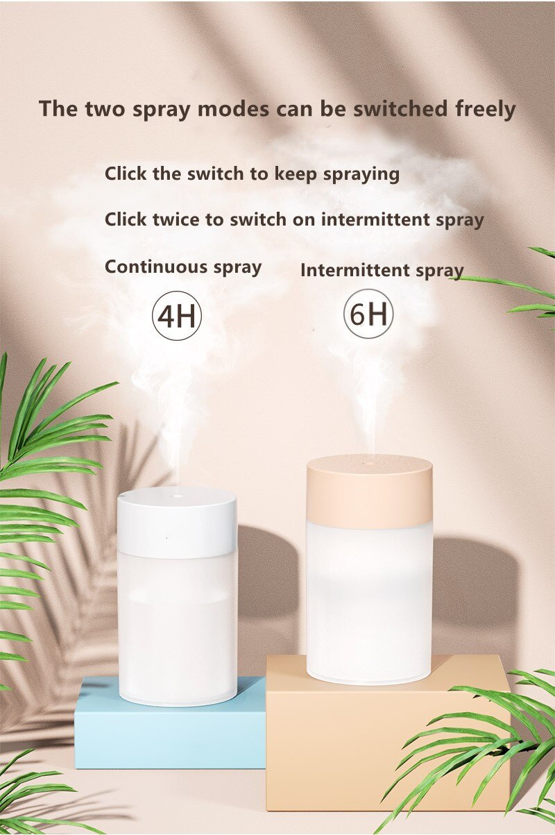 220ML Portable USB Small Water Ultrasonic Spray Humidifier Mini Visual level Desktop Atomizer for Car Home Office