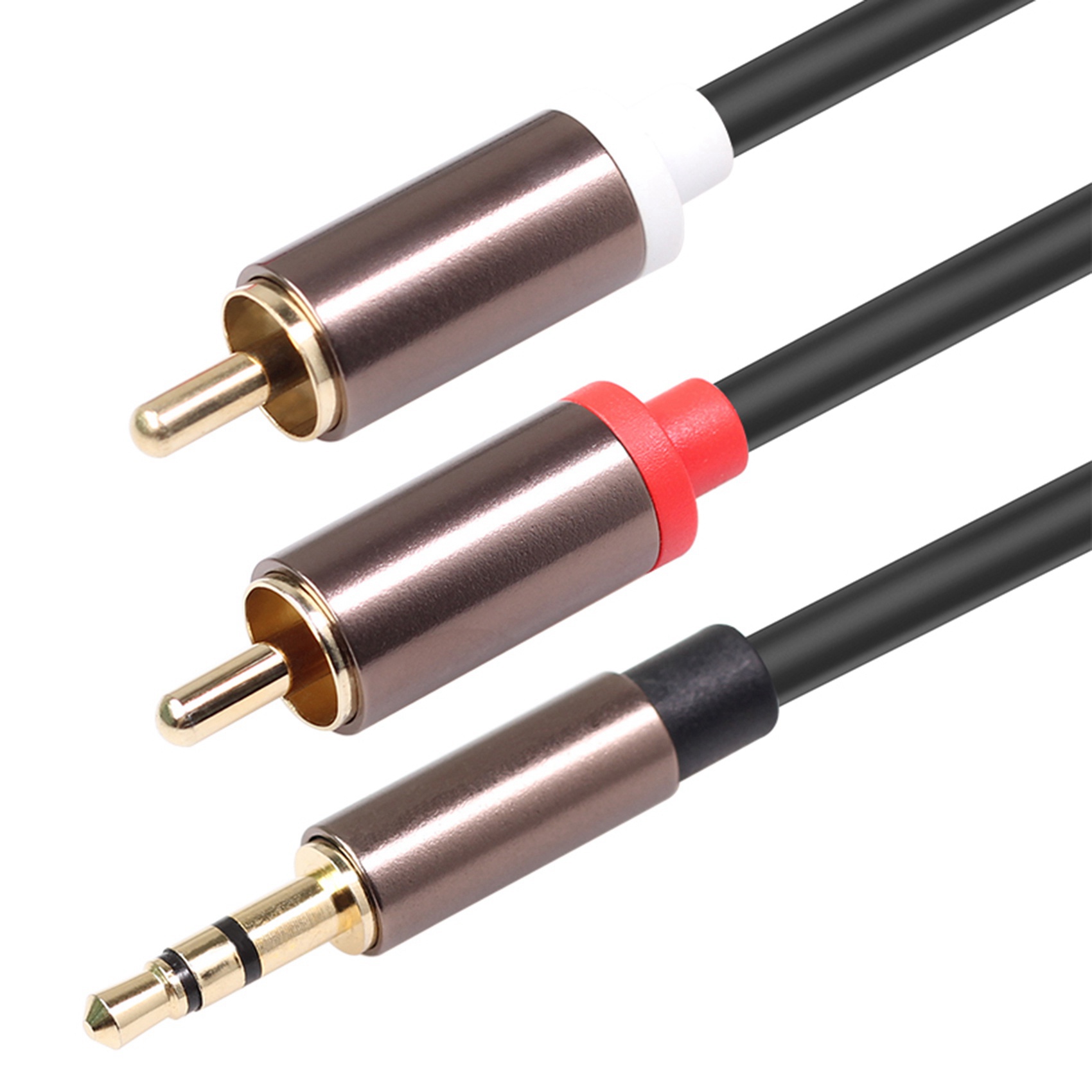 Cavo hifi da 3,5 mm a 2rca amplificatore per cellulare PC Cavo hifi da 3,5 mm a 2rca amplificatore per cellulare PC