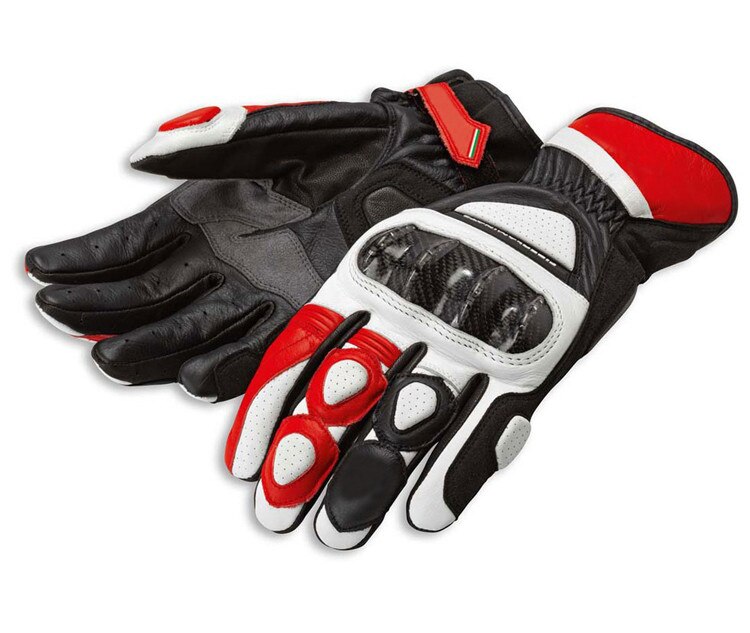 Åndbart læder motorcykel handsker racing handsker herre motocross handsker til ducati guantes moto rekawice motocyklowe