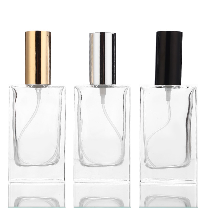 5pcs 15ml 30ml 50ml transparant Glas Parfumflesjes Lege Spray Verstuiver Hervulbare Fles Geur Case met reizen Draagbare