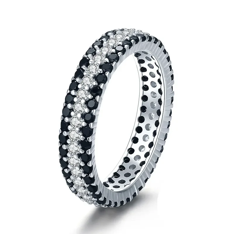SODROV Dames Zwarte Ring Trend Gothic Accessoires Sieraden Ringen voor Vrouwen Bruid Wedding Band Vrouwen Sieraden: 11