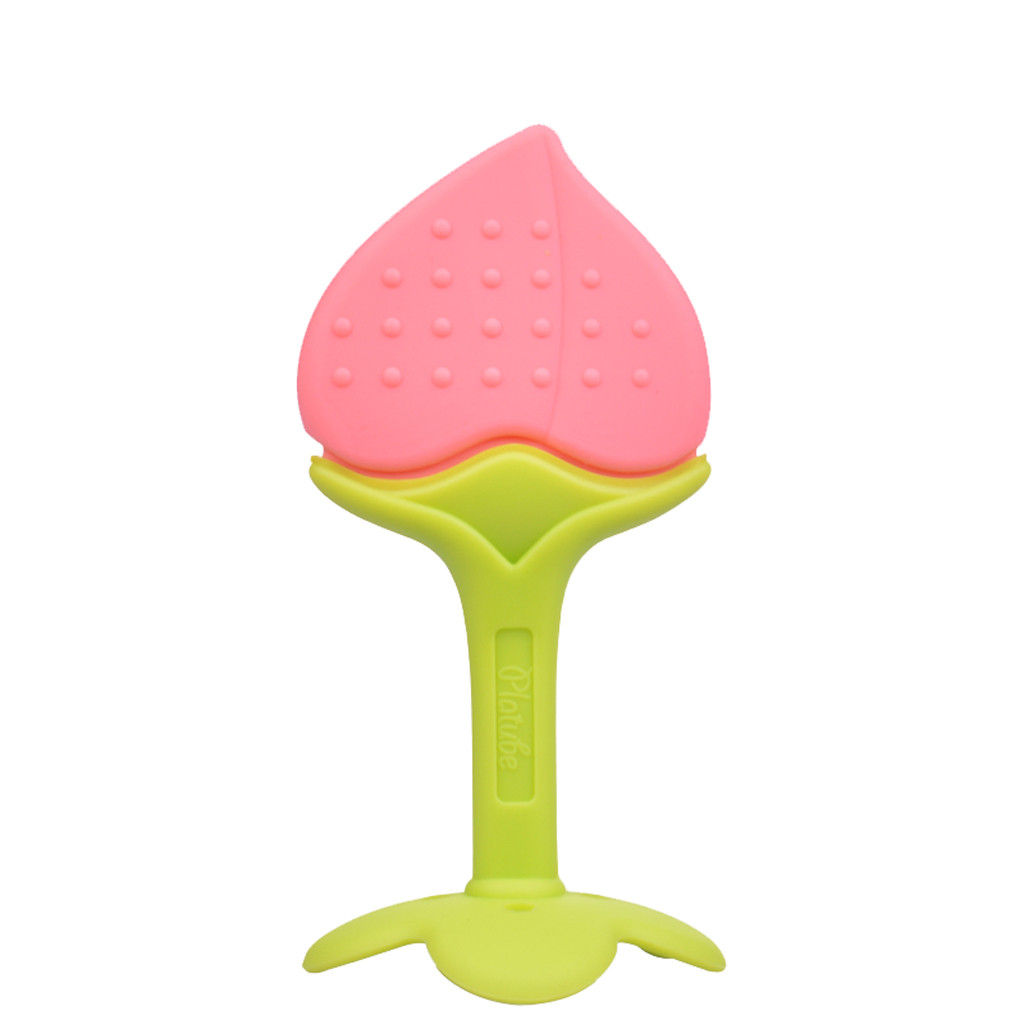 Baby Fruit Bijtring Zachte Siliconen Kinderziektes Speelgoed Baby Interessante Druif Oranje Perzik Tandjes Kauwen Training Speelgoed Voor Peuter # p4: J