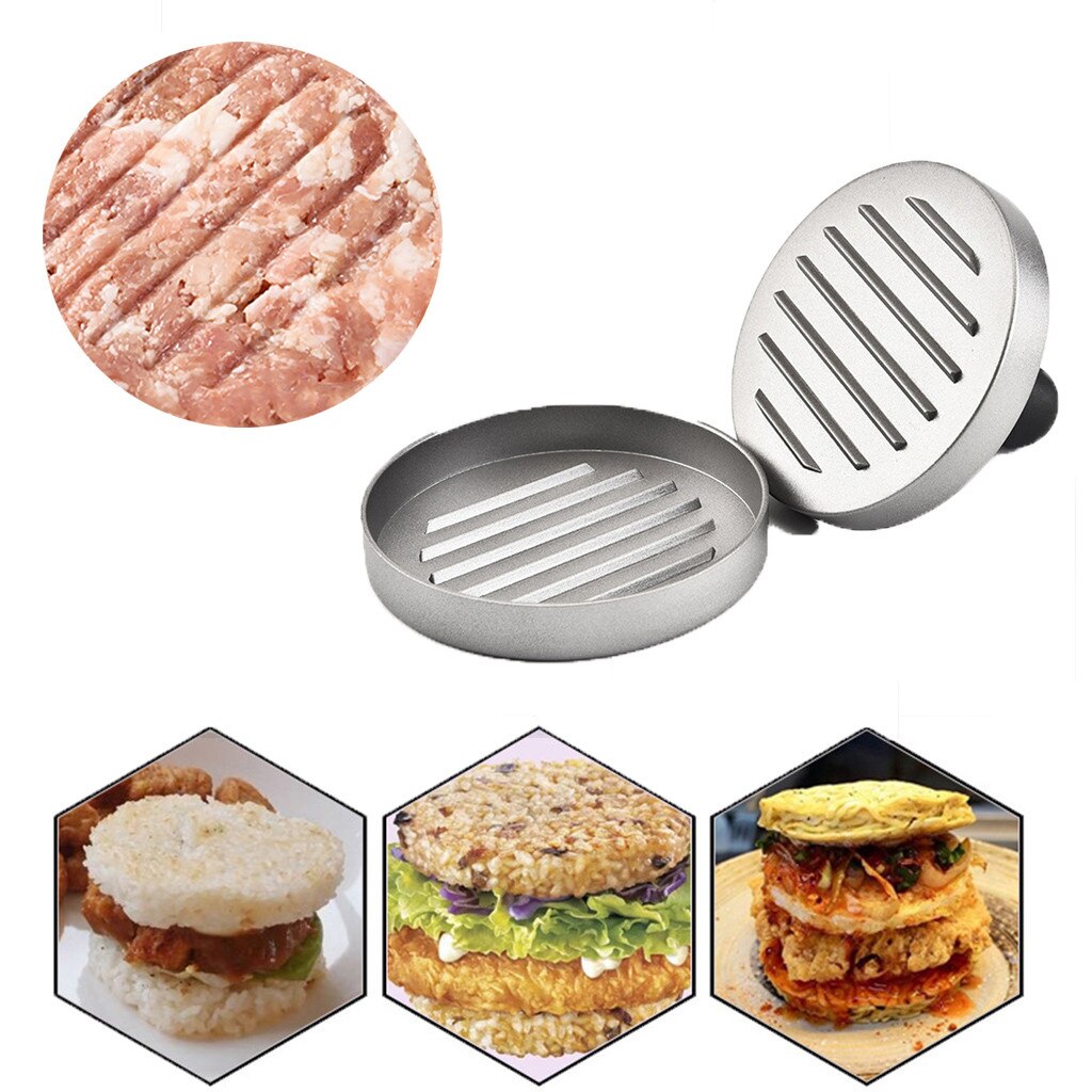 Tung hamburger presse burger kød oksekød grill patty maker form køkken grill værktøj burger presse patty maker form værktøj