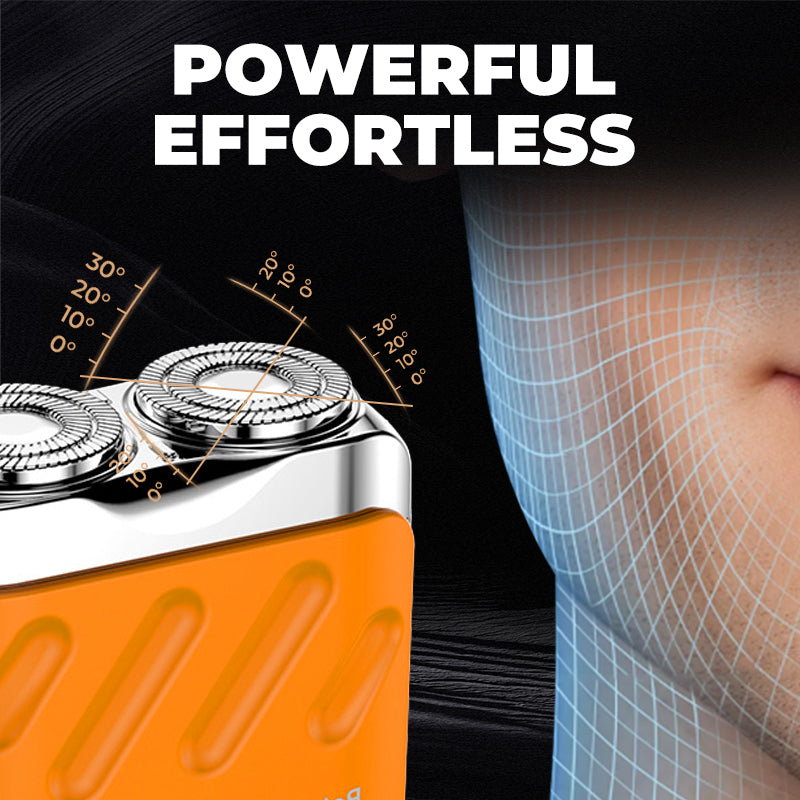 Portable Mini Rotary Electric Shaver for Men Travel Mini Shaver Double Floating Magnetic Blade Head Rechargeable Pocket Razors ﻿