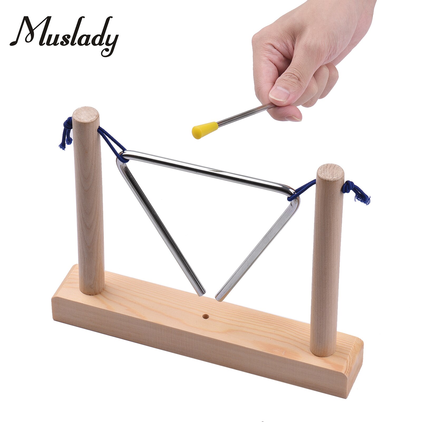 Muslady 6 Inch Driehoek Muziekinstrumenten Stevige Basis Met Vroege Educatieve Percussie-instrument Kinderen Grappig Speelgoed