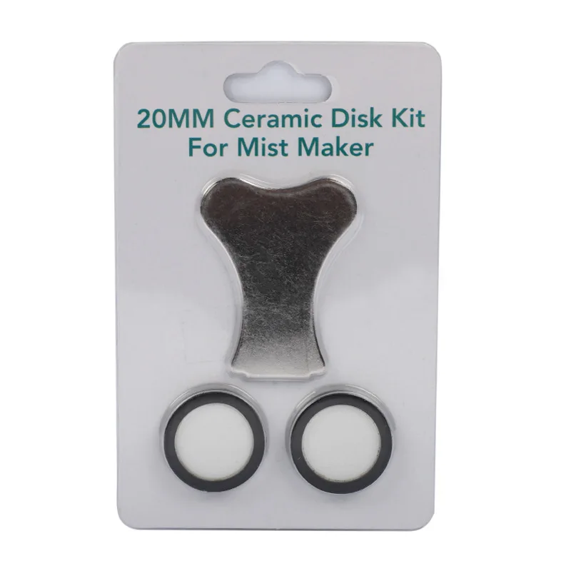 20mm Fogger Ultrasonic Ceramic Disc Sheet Atomizer Humidifier Accessories Replacement Ceramic Disk Kits for Fog Making Machine: black
