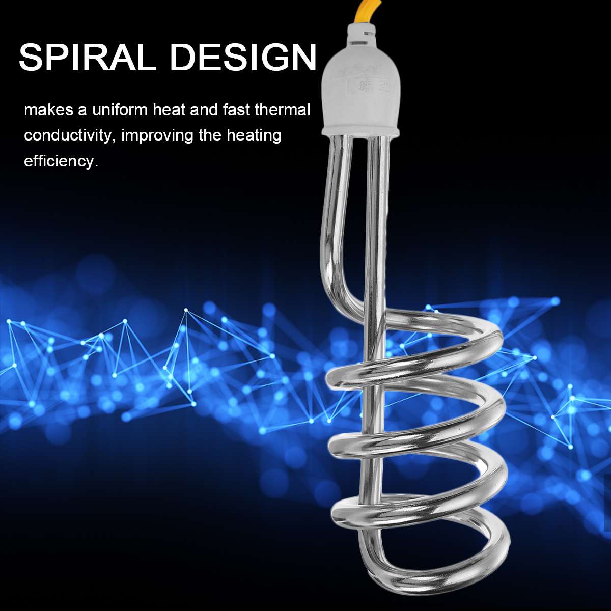 3500W 220V Portable Immersion Electric Water Heater Boiler Heating Element Can Be Used Travel Bathroom Bathtub Swimming Pool