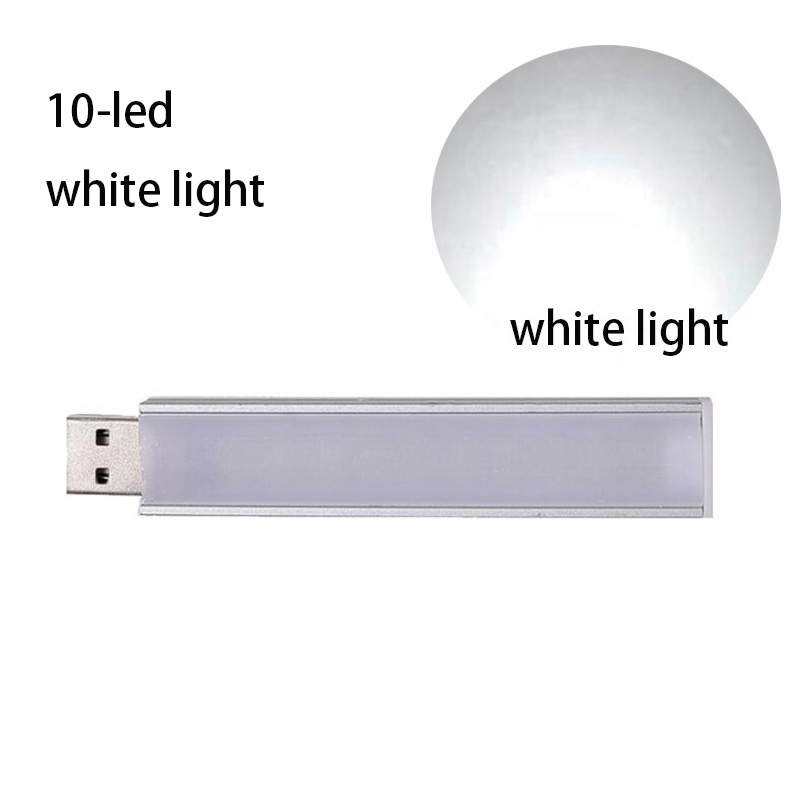 Mini lámpara LED USB de 5V, linterna de lectura de libros, iluminación de luz nocturna para banco de energía, iluminación para ordenador, portátil, PC y portátil: Morado