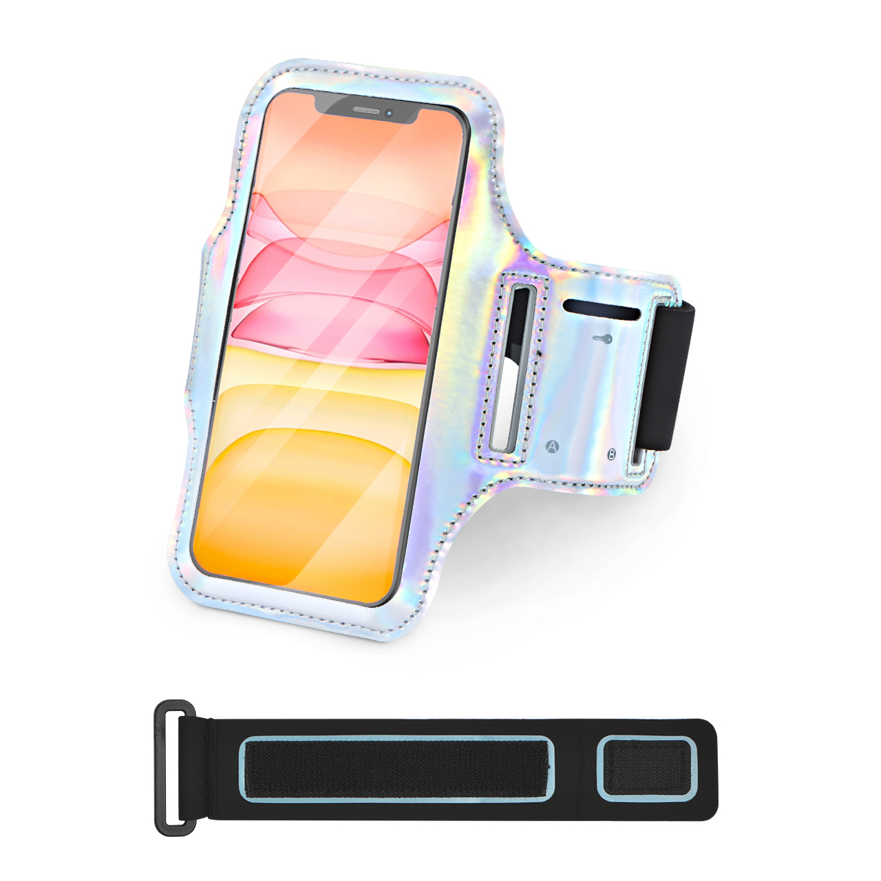 Mpow bracciale sportivo da corsa bracciale con schermo sensibile fino a 6.1 pollici Smartphone per iPhone 12/11 Pro/11/XR: Default Title