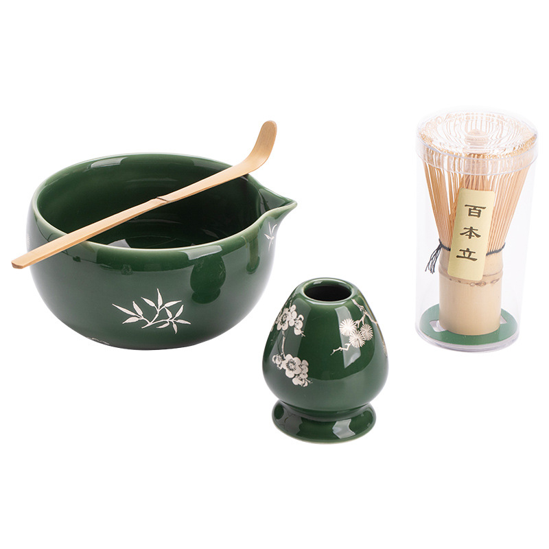 Matcha Whisk Set Easy To Clean Matcha Tea Set Versatile Matchas Whisk and Bowl Set Sturdy Teaware Kit Include Tea Bowl Kit