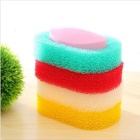 Snoep Kleur Draagbare Spons Zeep Gerechten Plaat Box Storage Case Droog Badkamer Kit Accessoires Zeep Houder