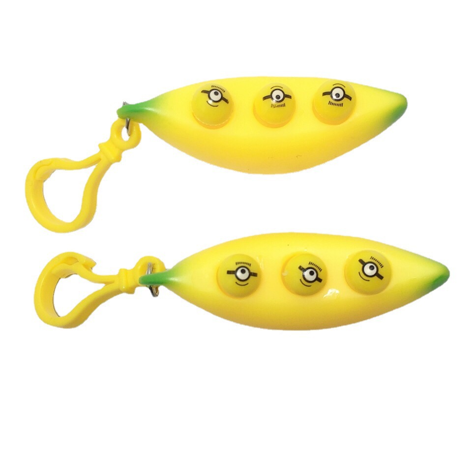 Squishy Antistress Banana Decompression Toys Squish Cute Fruit Pressure Ball Antistress Finger Games allevia lo stress Fidget Toys: 2PCS 