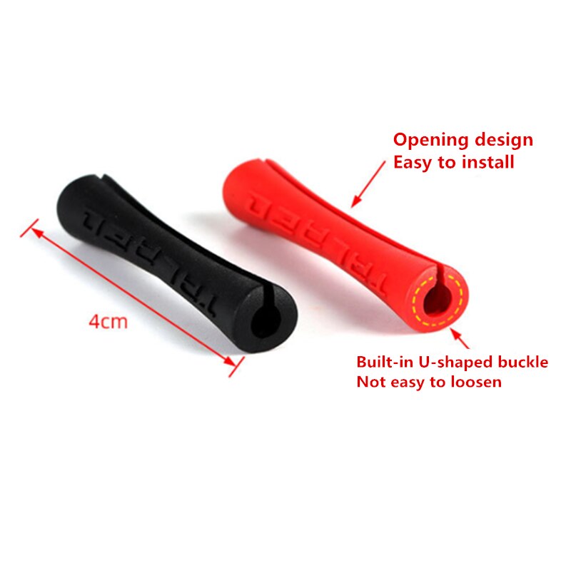 4 szt. Obudowa linki hamulca rowerowego Mtb gumowa tuleja ochronna ochraniacze kabli prowadnice rowerowe rękaw silikonowy ochraniacz kabla