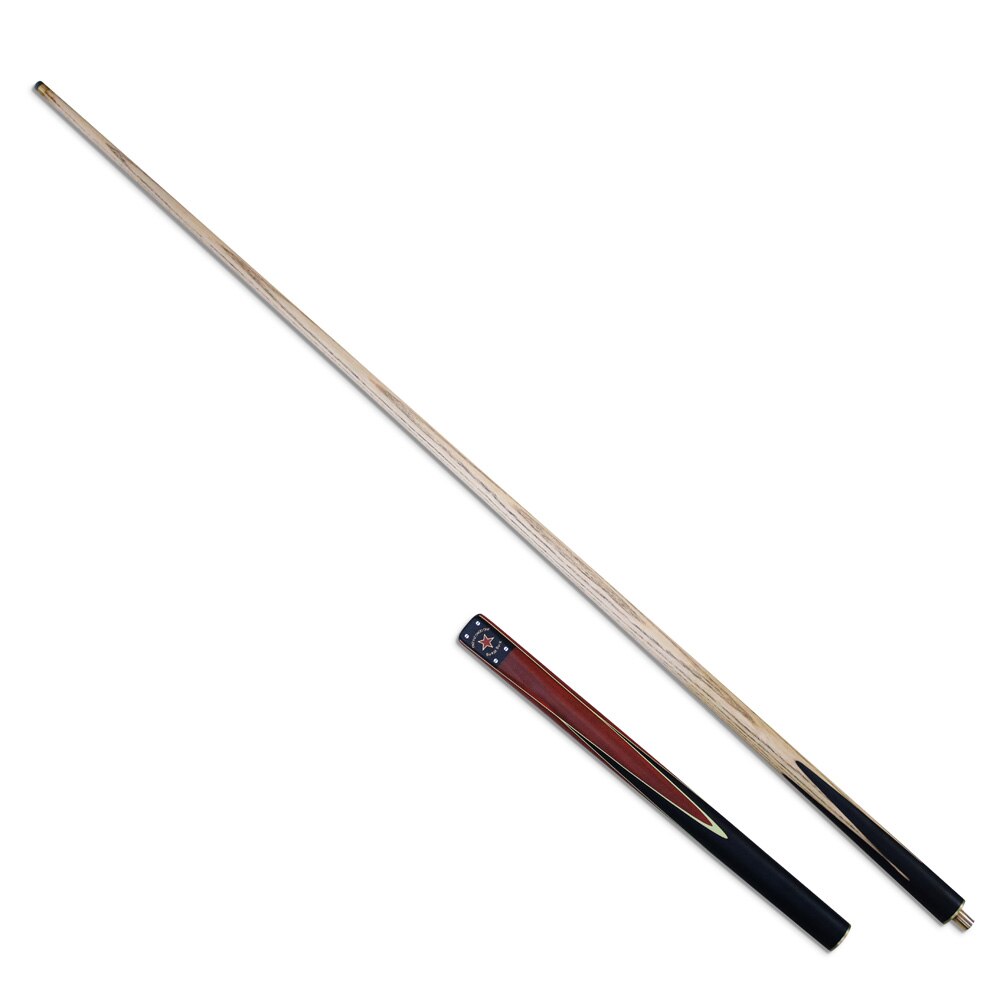 3/4-pc ash wood snooker cue, 9/10/mm tip, 17-20oz