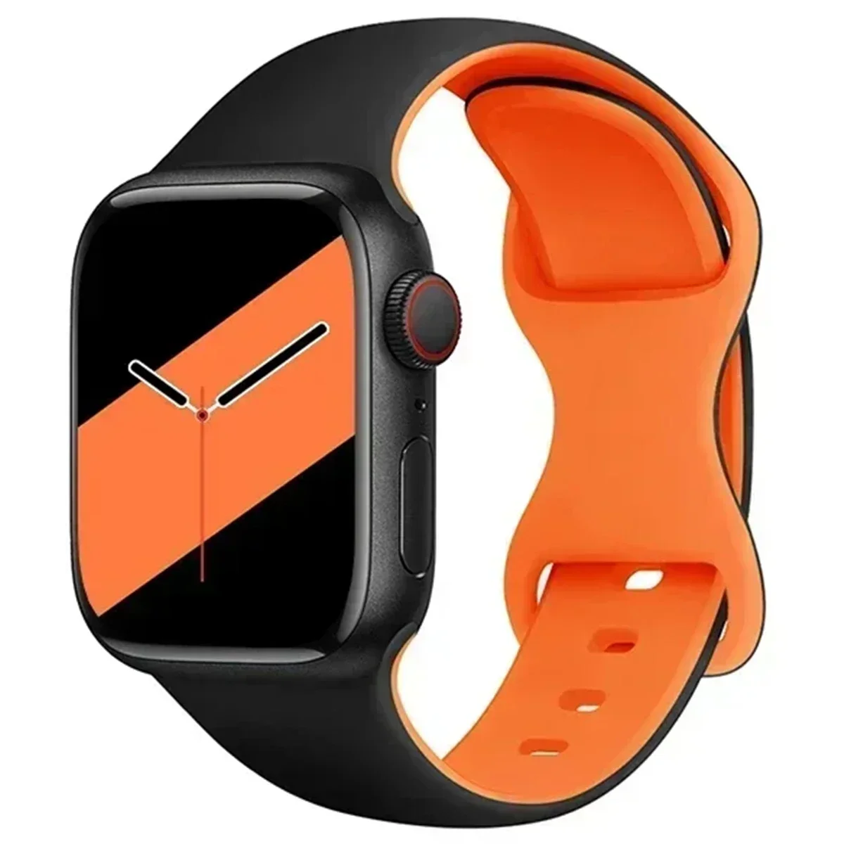 Tofarget sportssilikonrem til apple watch ultra 2 49mm 46mm 45mm 44mm 42mm rem til iwatch series 10 9 8 7 6 5 4 klokkerem
