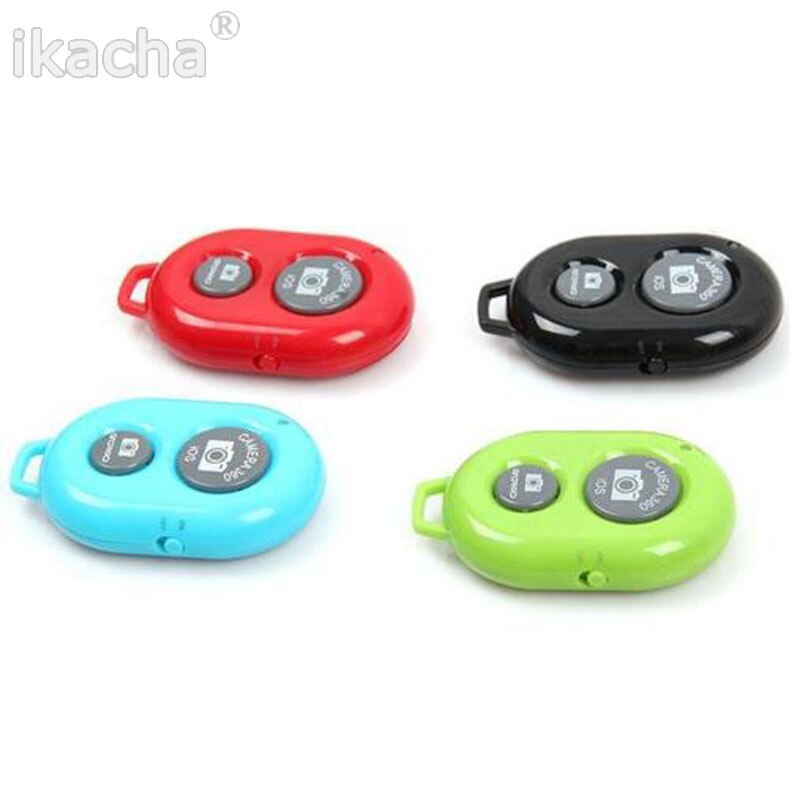 6 Colors Mini Bluetooth-compatible Remote Shutter Wireless Camera Control Self-timer Shutter For Android For IOS Smartphone