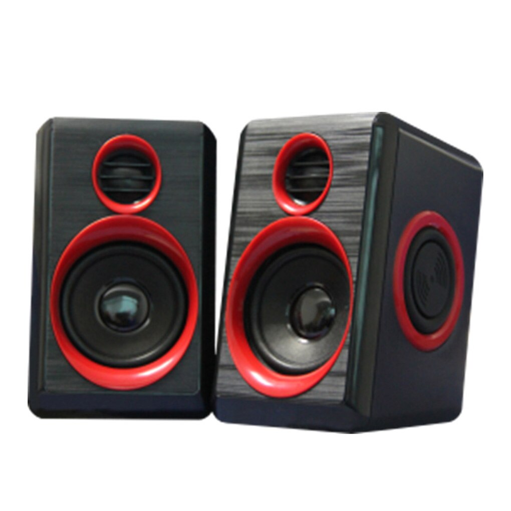 Surround Portable Computer Speakers With Stereo Bass Usb Wired Powered with 3.5mm Audio Plug for Laptop Phone