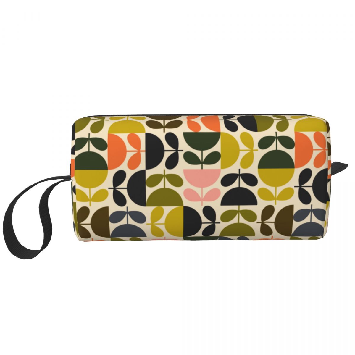 Custom Travel Green Girl Toiletry Bag Orla Kiely Makeup Cosmetic Organizer for Women Beauty Storage Bags Dopp Kit Case Box