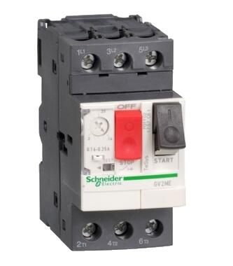 GV2ME GV2-ME10 Disyuntor de Motor GV2ME10, TeSys GV2, 3P, 4-6,3 A, magnético térmico, terminales de abrazadera de tornillo