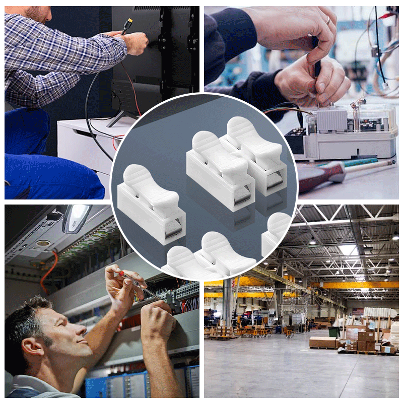 Cable Wire Connector Push Quick Wire Cable Connector Spring Clamp Terminal for Lighting and Automotive Wiring Electricity