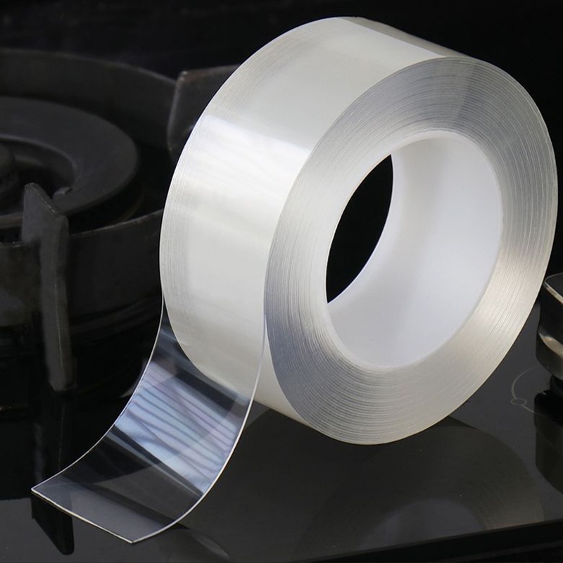 Cinta autoadhesiva Nano de doble cara, cintas adhesivas transparentes resistentes al agua, pegamento sin rastro, tiras para huecos de sellado de agua