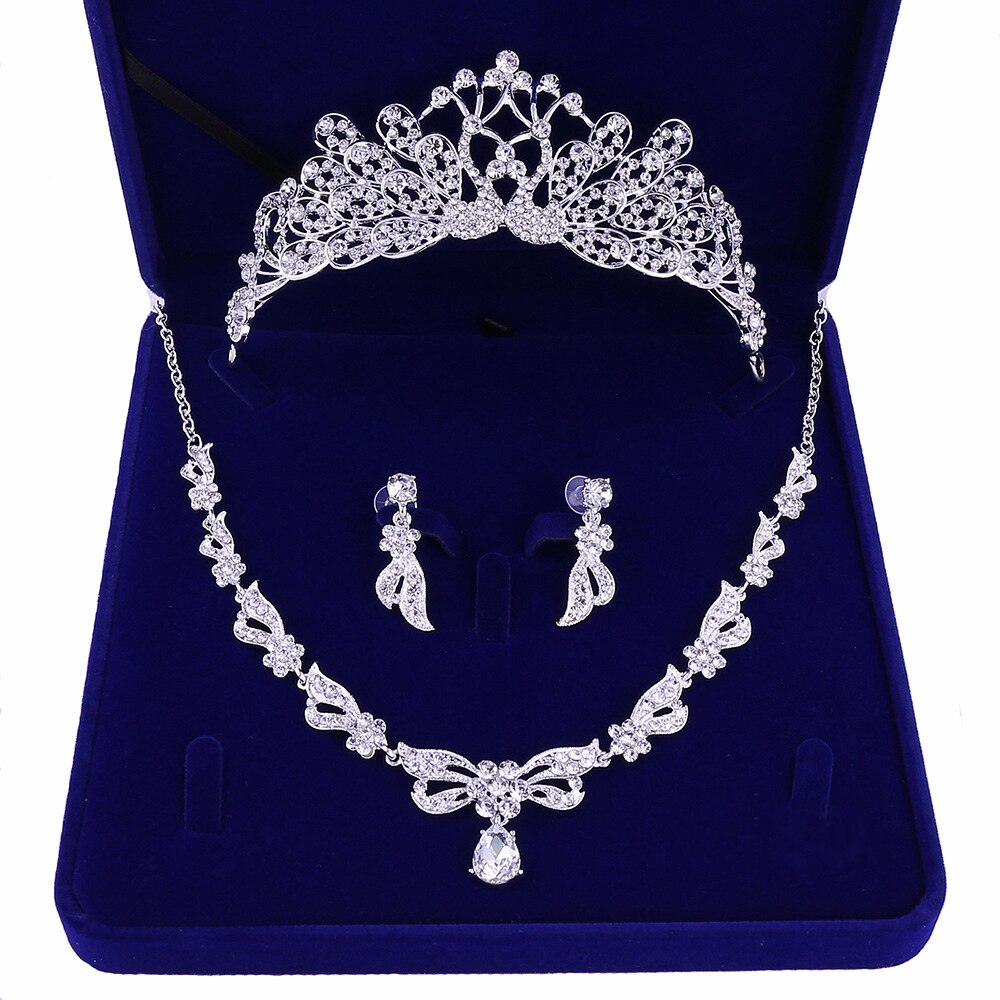 Ever Faith Bruids Sieraden Set Sprankelende Strass Kristal Bruiloft