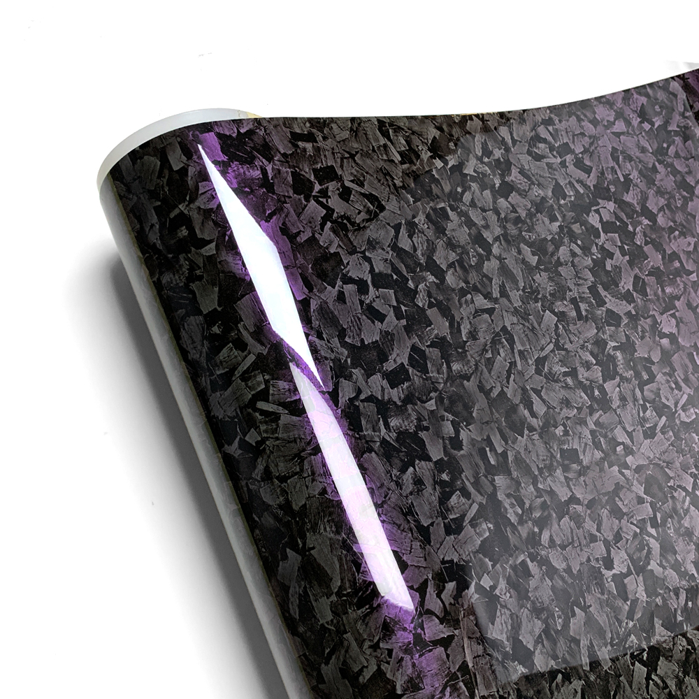 Carbon Fiber Vinyl Wrap Wasserdichtes, selbstklebendes Vinyl Auto Tuning Autoaufkleber Geschmiedete Kohlefaserfolie Autozubehör für den Innenbereich: L / green