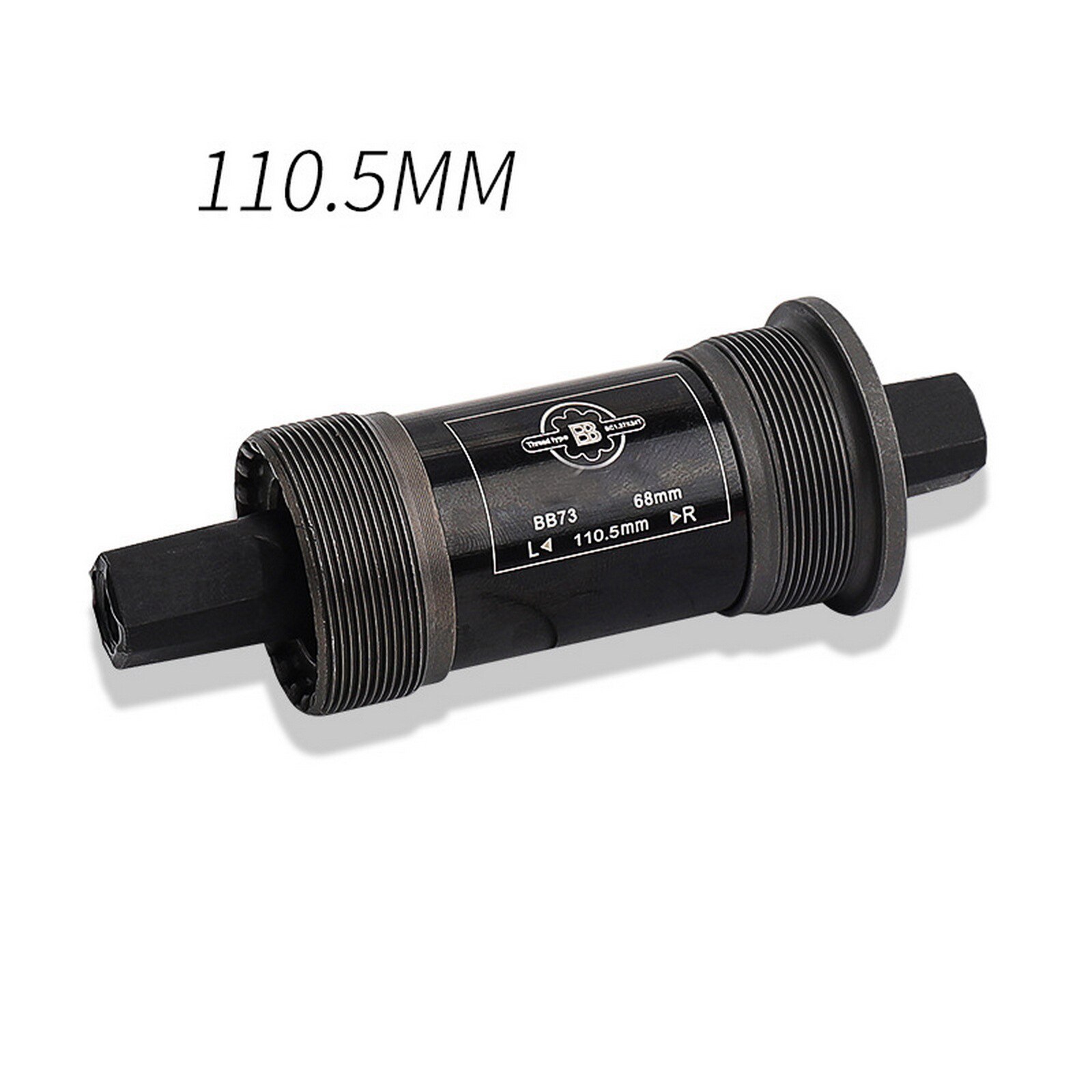 Vierkante Mtb Fiets Trapas 68Mm Fiets Vierkante Taper Schroefdraad Trapas Bb Voor Vierkante Tapered Crankstel: 110.5mm