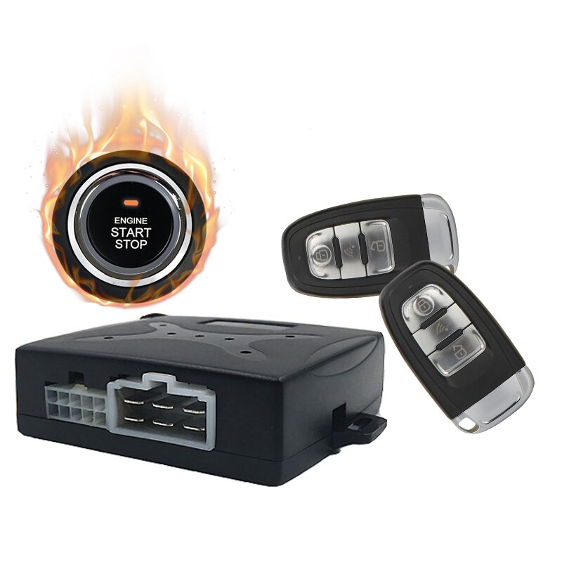Sistema de alarma de coche de Owo Way con motor de arranque LCD llave de Control remoto funda para B9 con cubierta de silicona NQ-ST9007